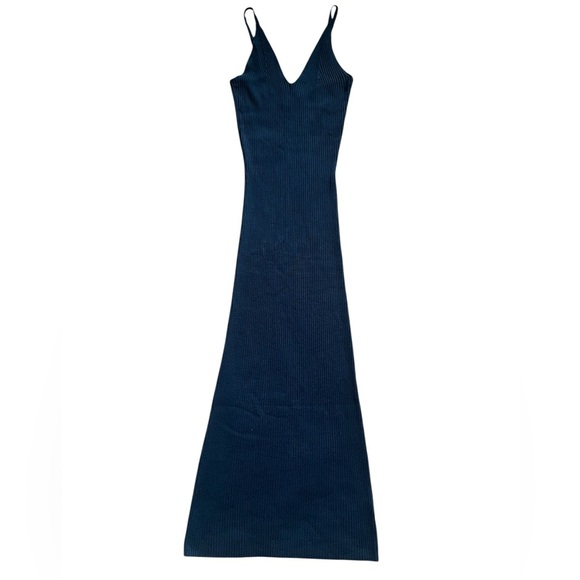 Urban Outfitters Freshman 1996 Knitted Sweater Navy Sleeveless Dress Size - Picture 3 of 4